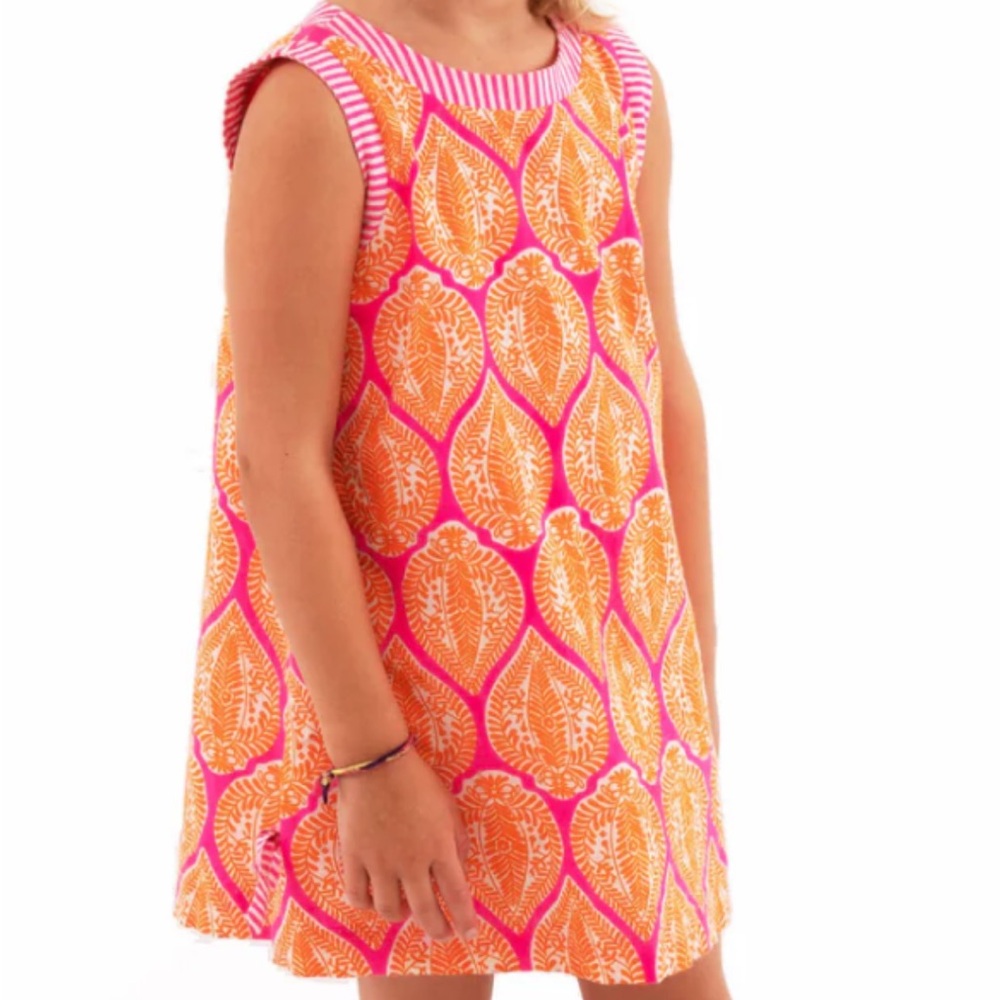 Indian Summer Pink & Orange Girls Dress